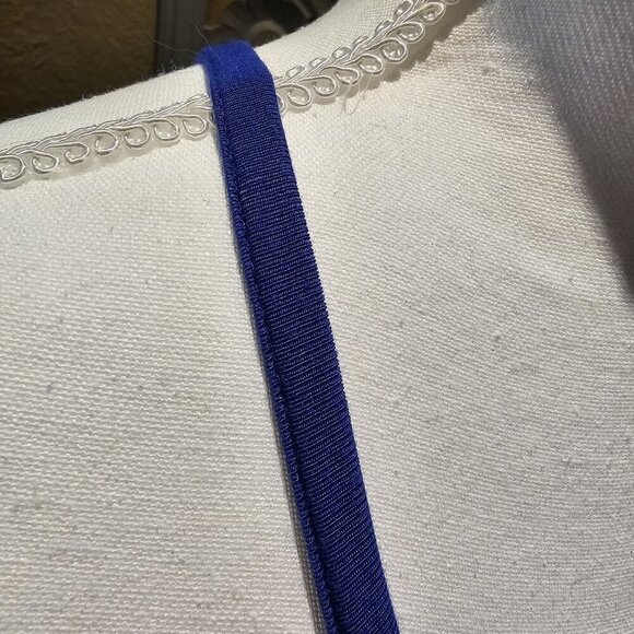 Old Navy Women's Boho Cami, Halter Blue Maxi Dress Size L W Ruffle Hem - Picture 4 of 7